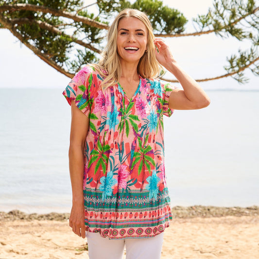 One Summer Kayla Cotton Blouse