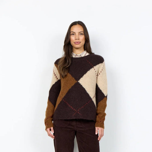 Soyaconcept SC-HACER 2 Diamond Knit Jumper