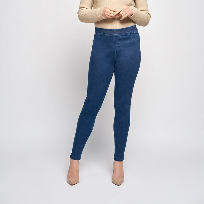 Pinns 395T Medium Indigo Super Stretch Casual Jegging Jeans