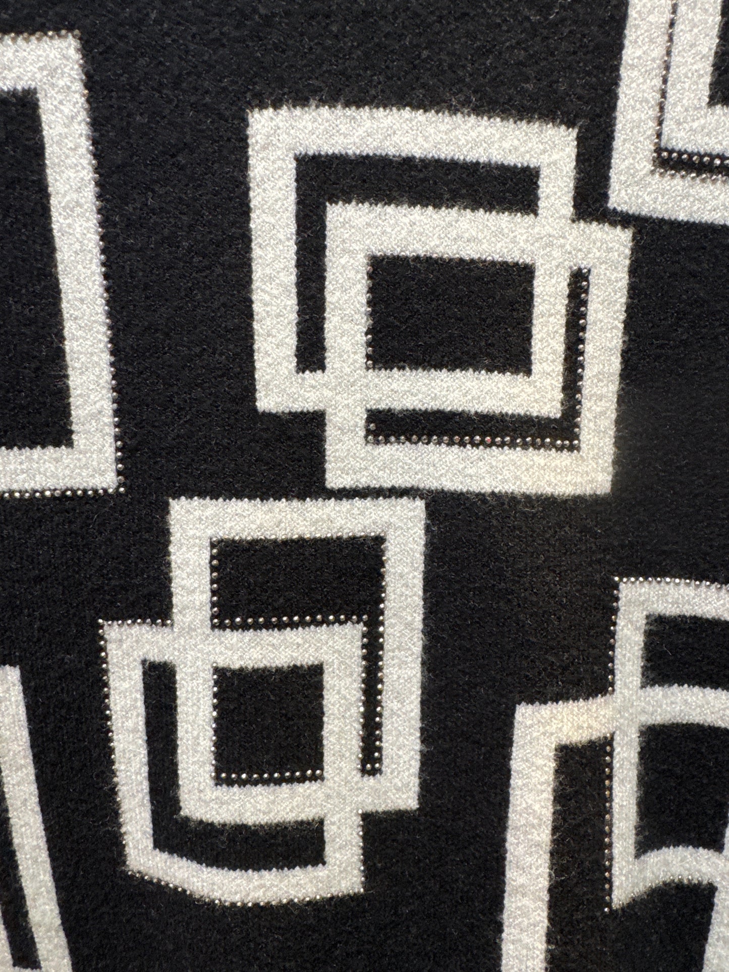 Paramour PK98336 White Squares Printed Jumper