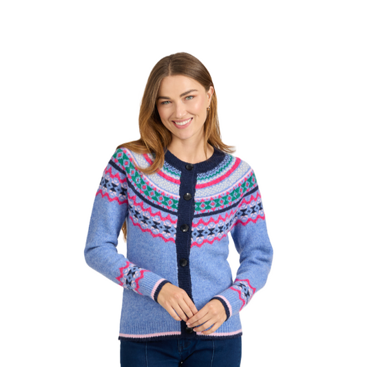 Mudflower 708 Fairisle Cardigan