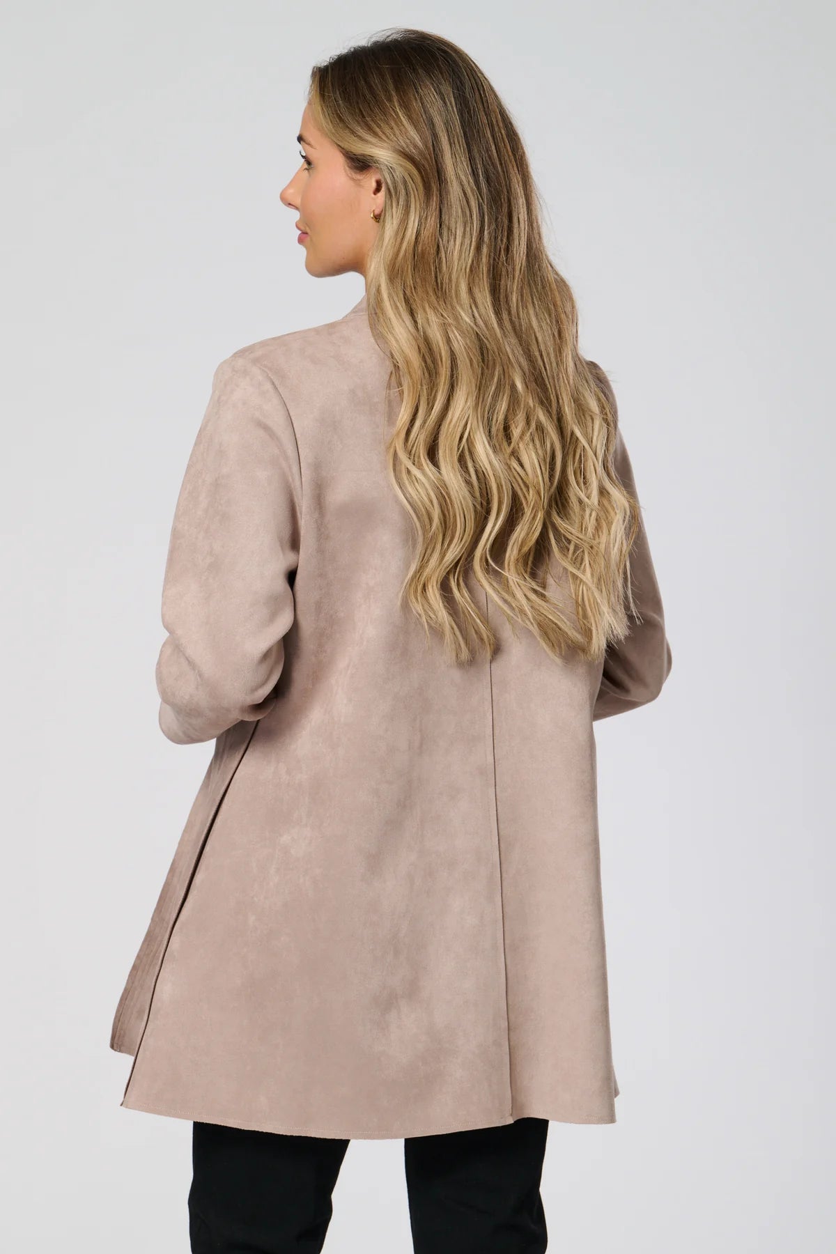 Saloos Mocha Suedette Long Jacket