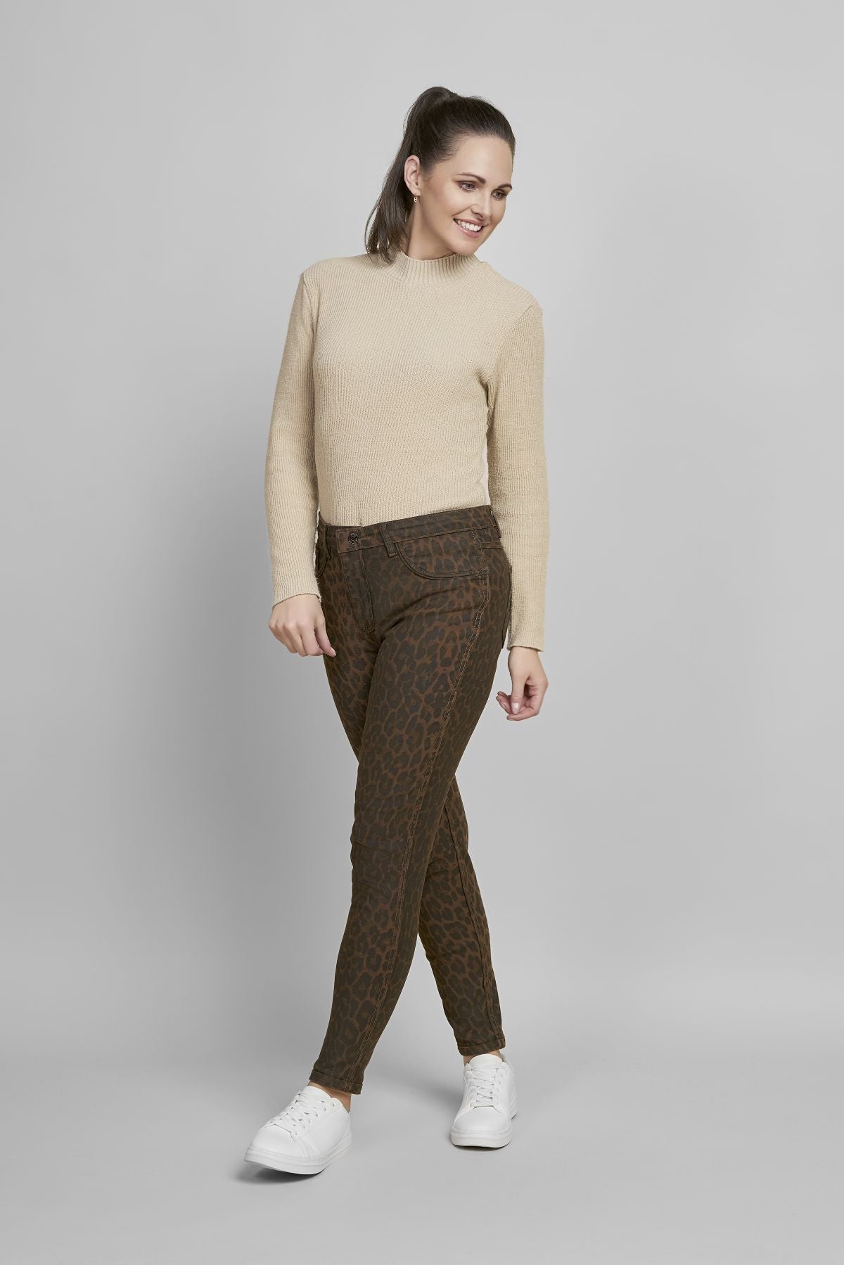 Pinns 721T Reversible Jeans - Plain to Animal Print