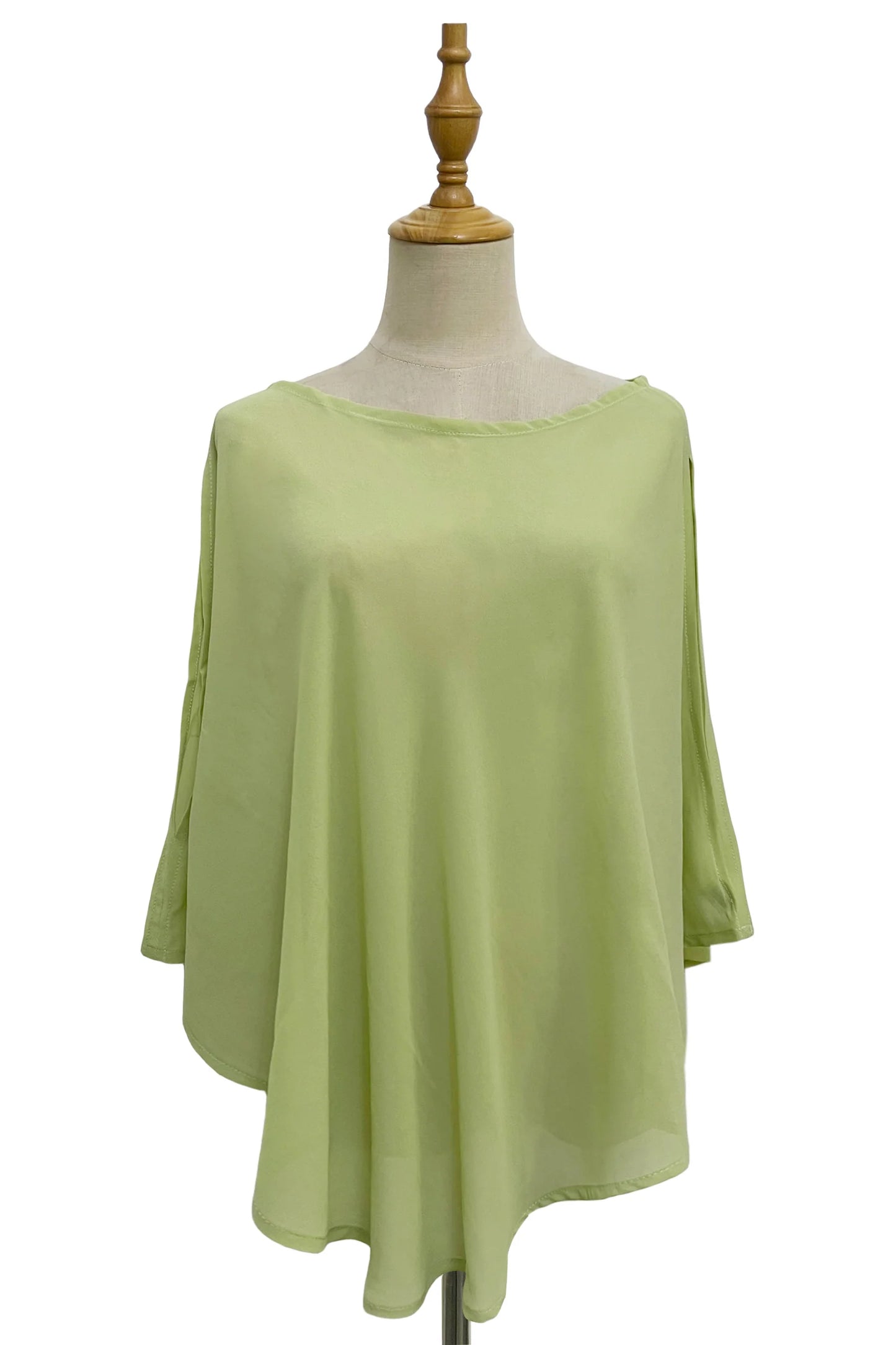 Plain Chiffon Poncho Cover Up