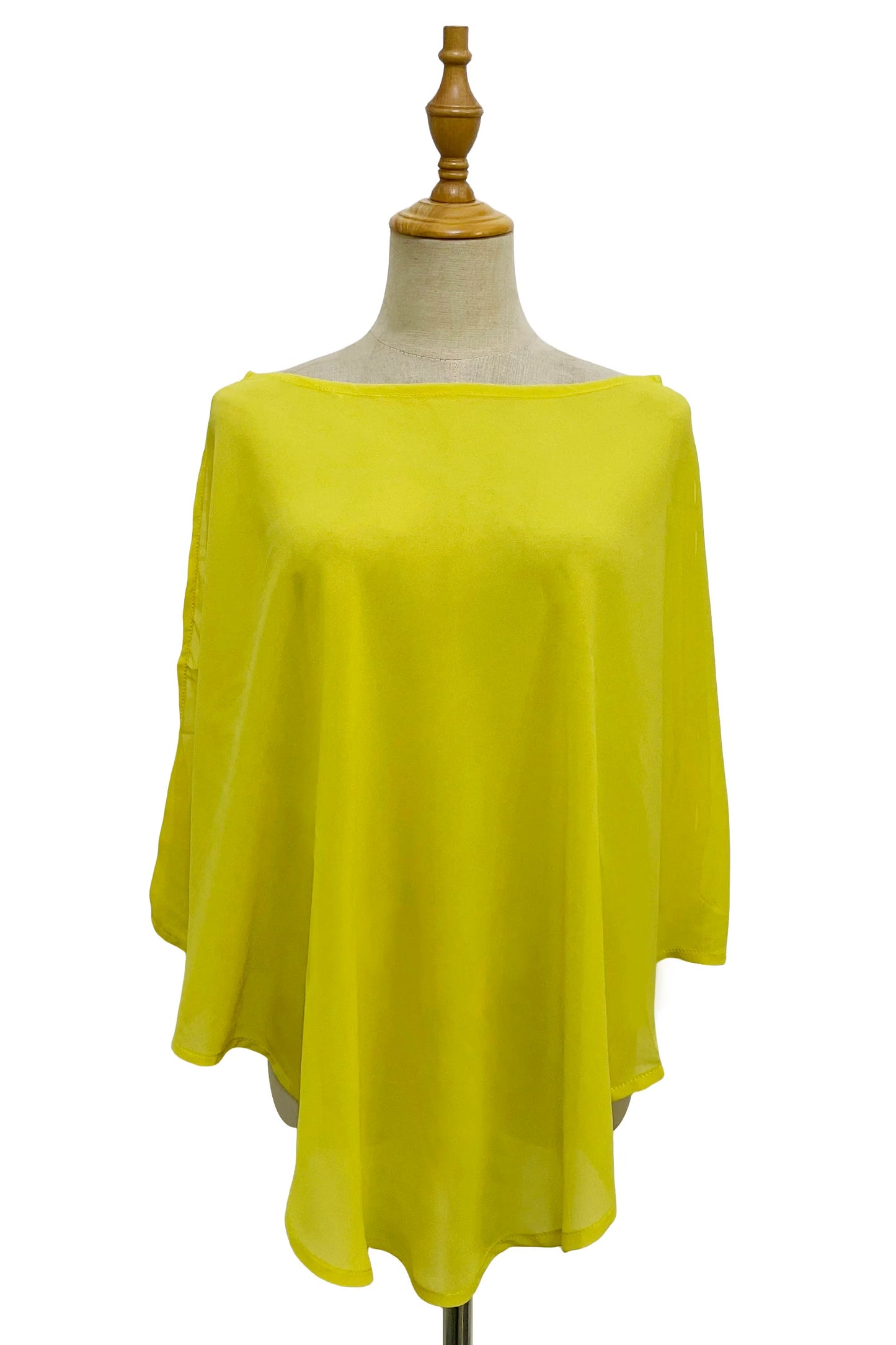 Plain Chiffon Poncho Cover Up