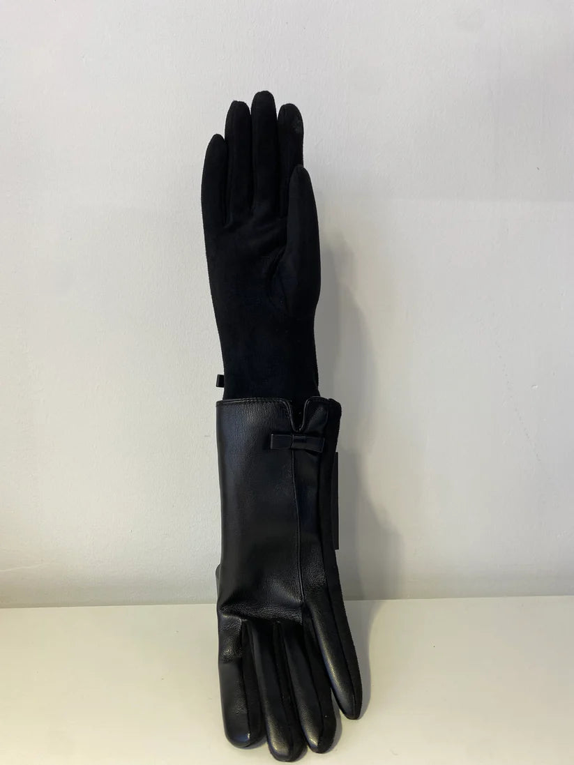 Leather Upper Gloves with Touchscreen Compatibility