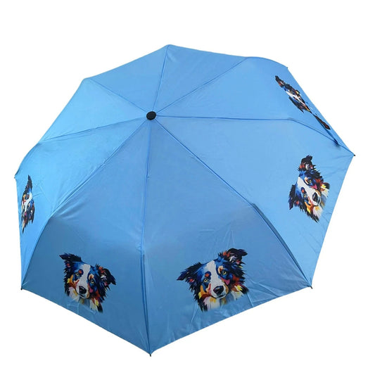 Border Collie dog Print Umbrella