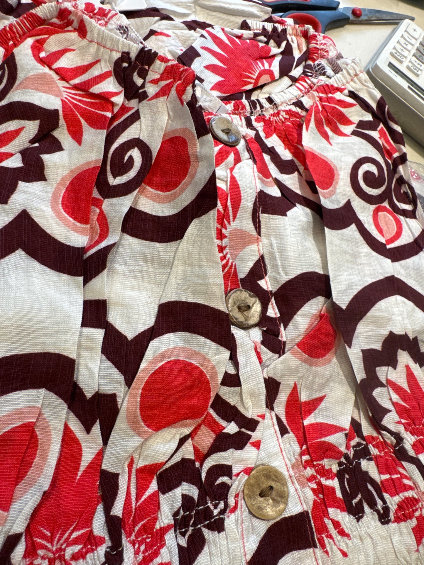 ZP Button Short Dress
