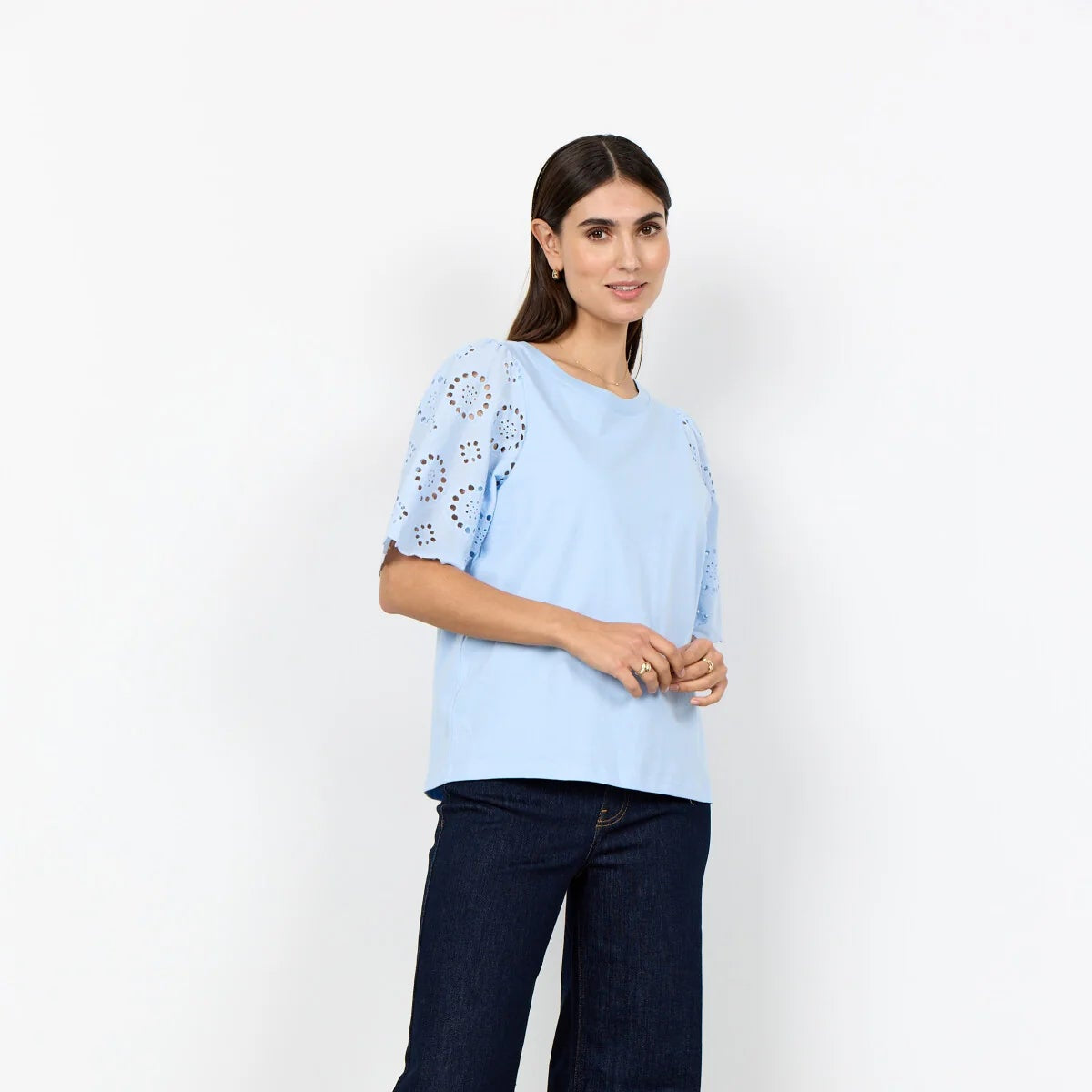 Soyaconcept SC-LORAINE 3 Embroidered Sleeve Tee 26447-20