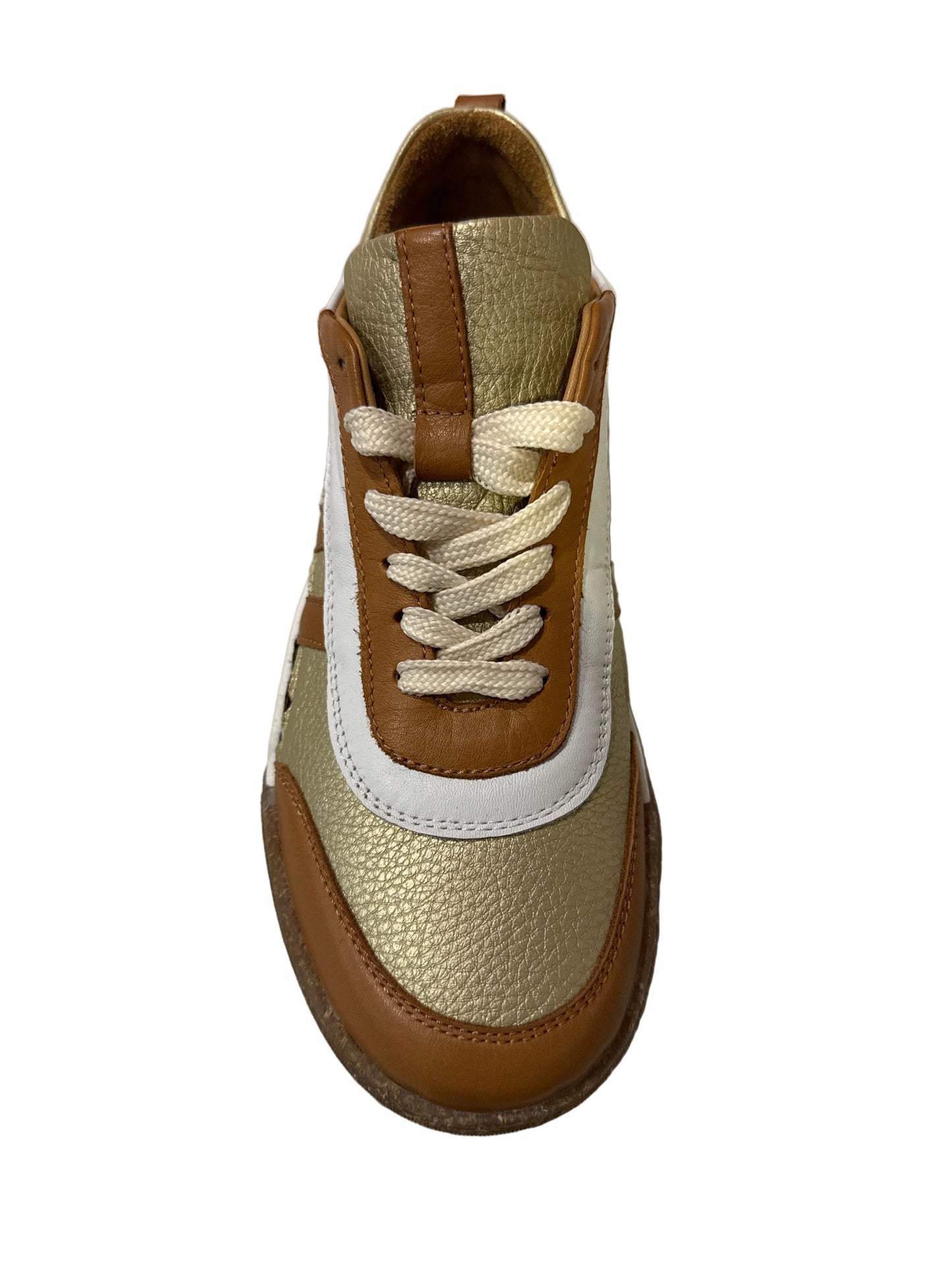 Modella Jade Gold, Tan & Leopard Trainers