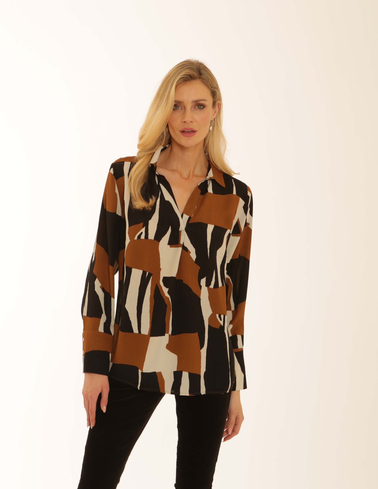 Pomodoro 82550 Graphic Tunic Shirt