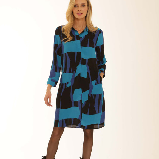 Pomodoro 82552 Graphic Tunic Dress