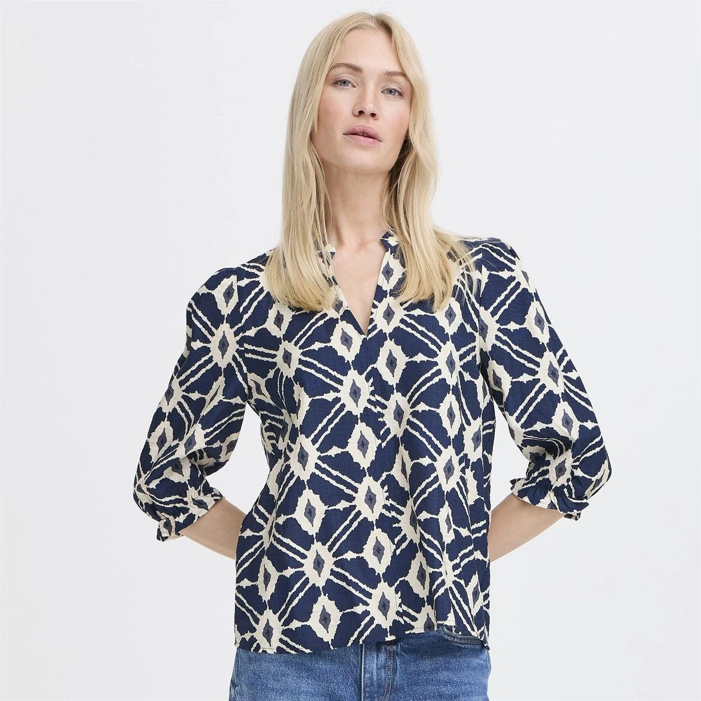 B.Young ByIKAIA V Neck Blouse
