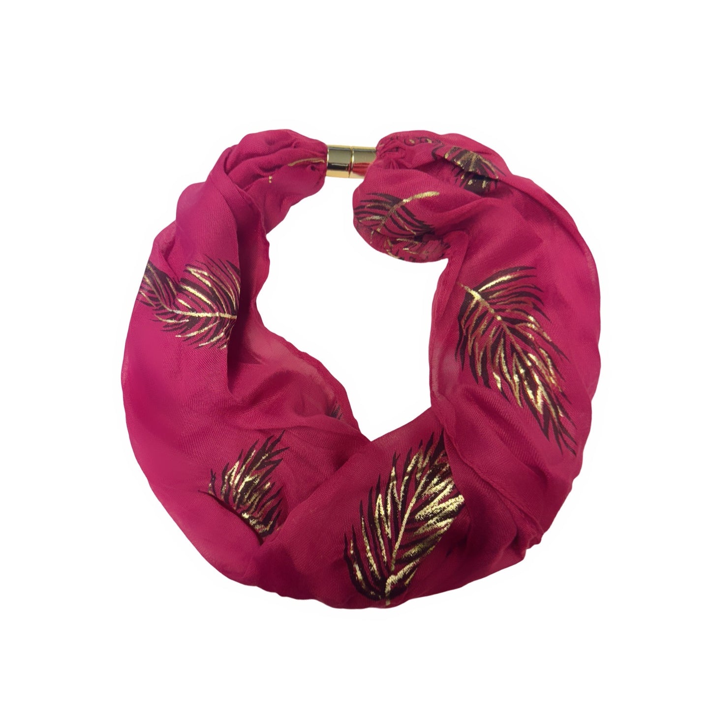 Magnetic Gold Leaf Scarf