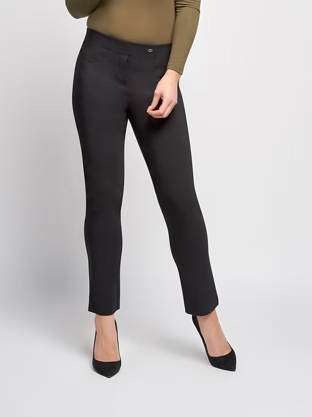 Pinns 226T Black Regular Bengaline Trousers with Back Pocket
