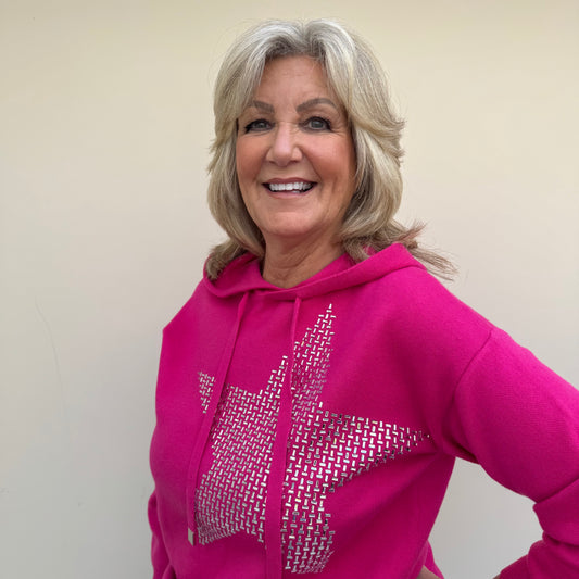 Malissa J knitted bling star jumper