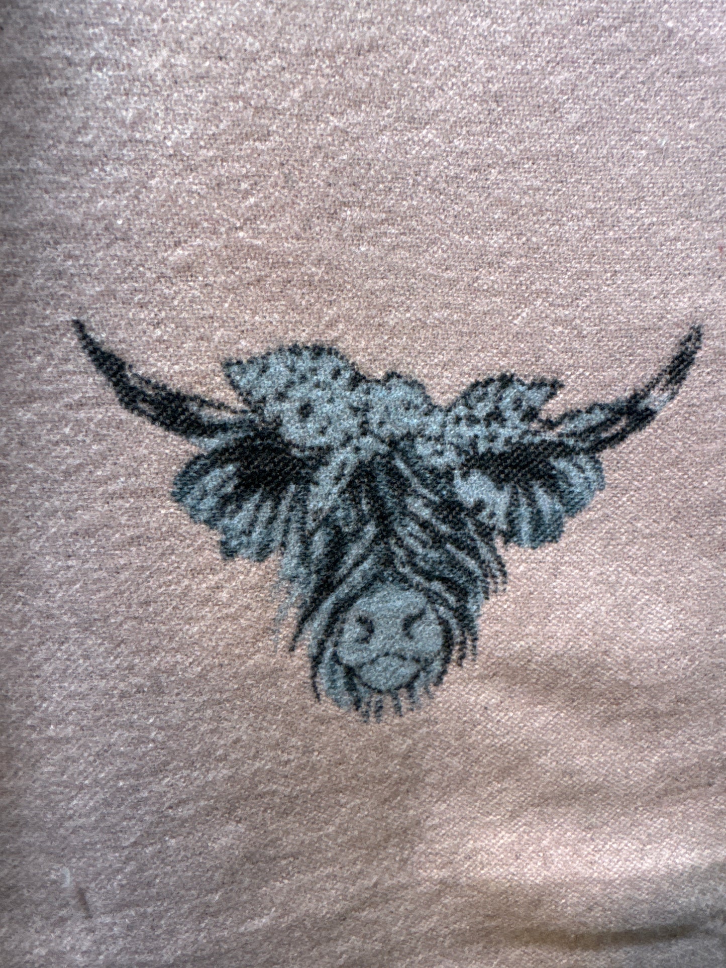 Butterfly Reversible Highland Cow Scarf