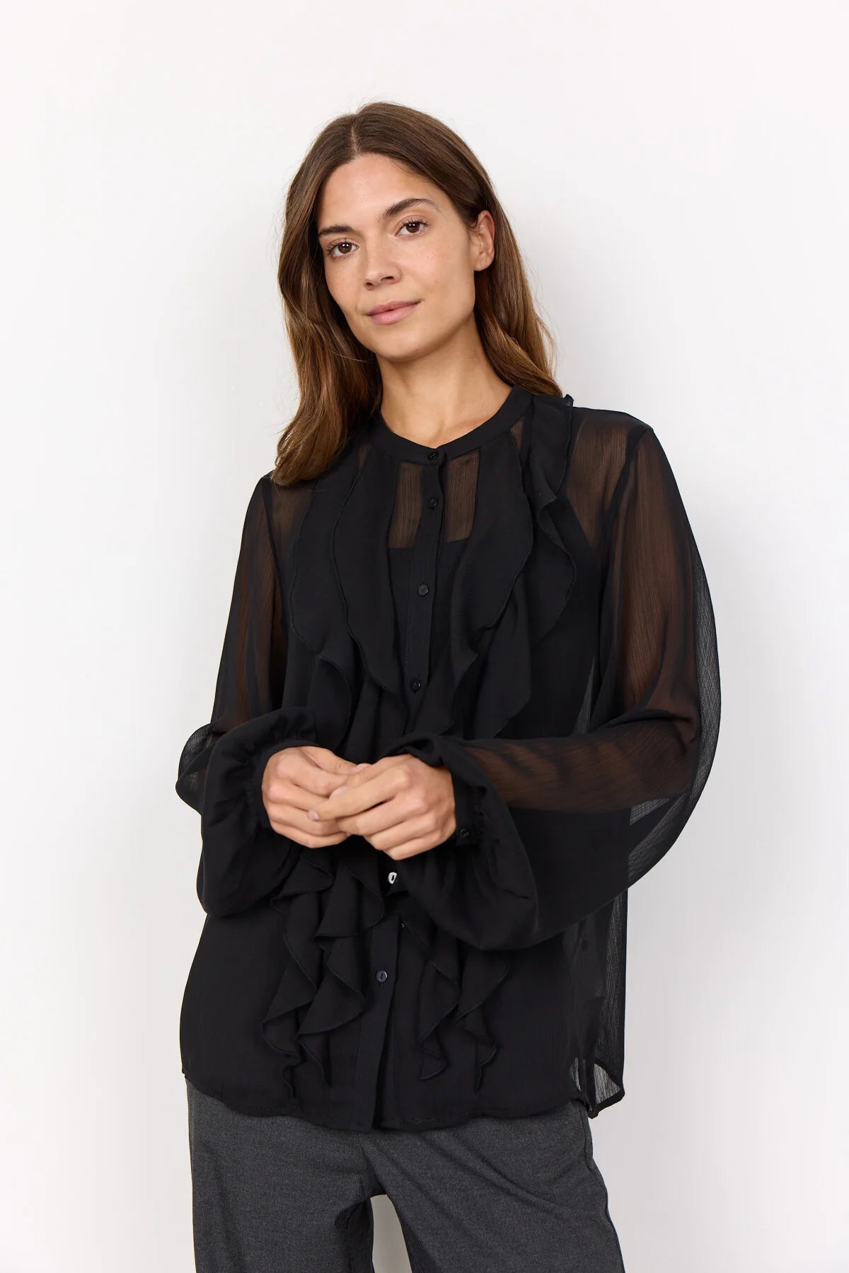 Soyaconcept Naia Blouse with Ruffle