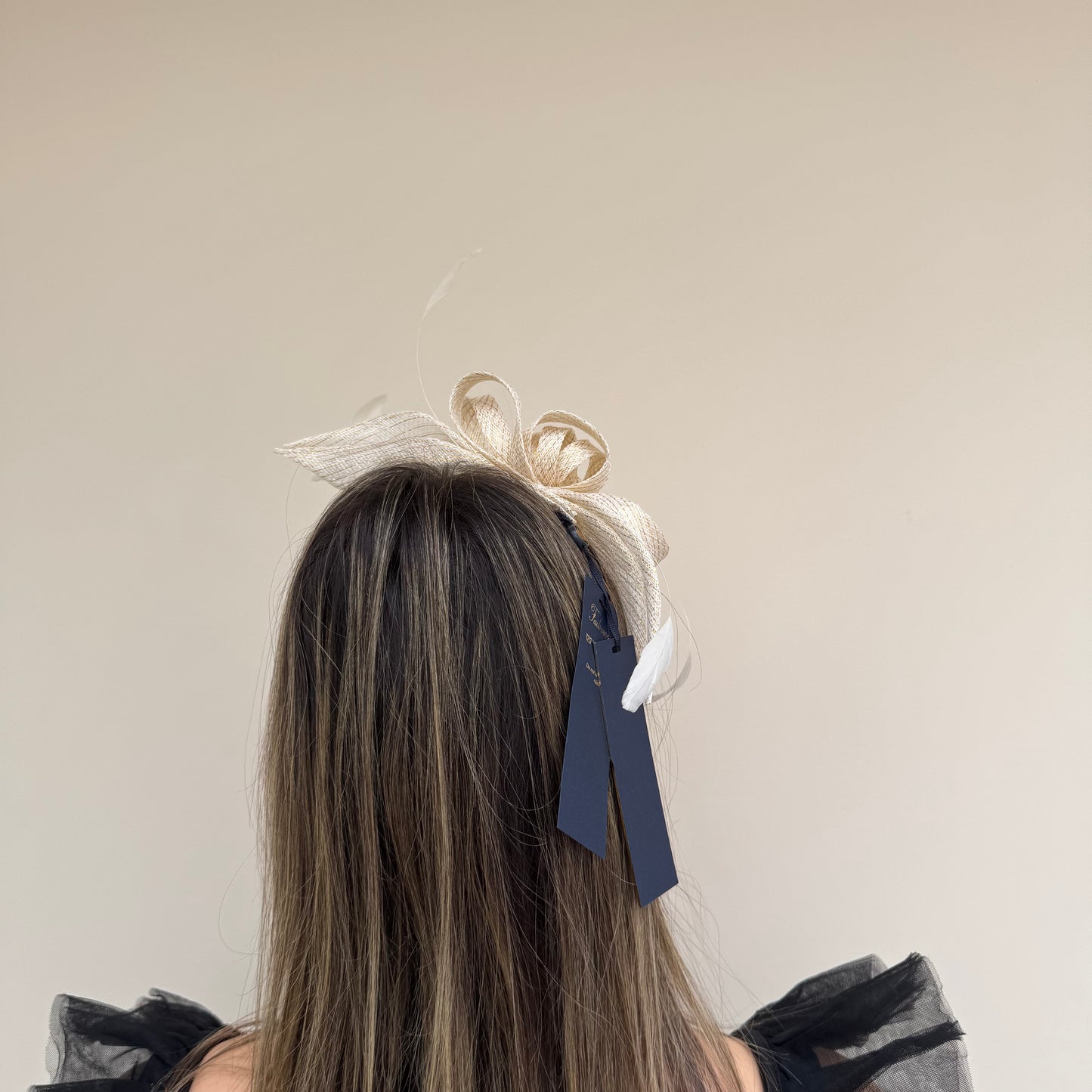 Failsworth SS26 8025 Sinamay Fascinator White/Gold