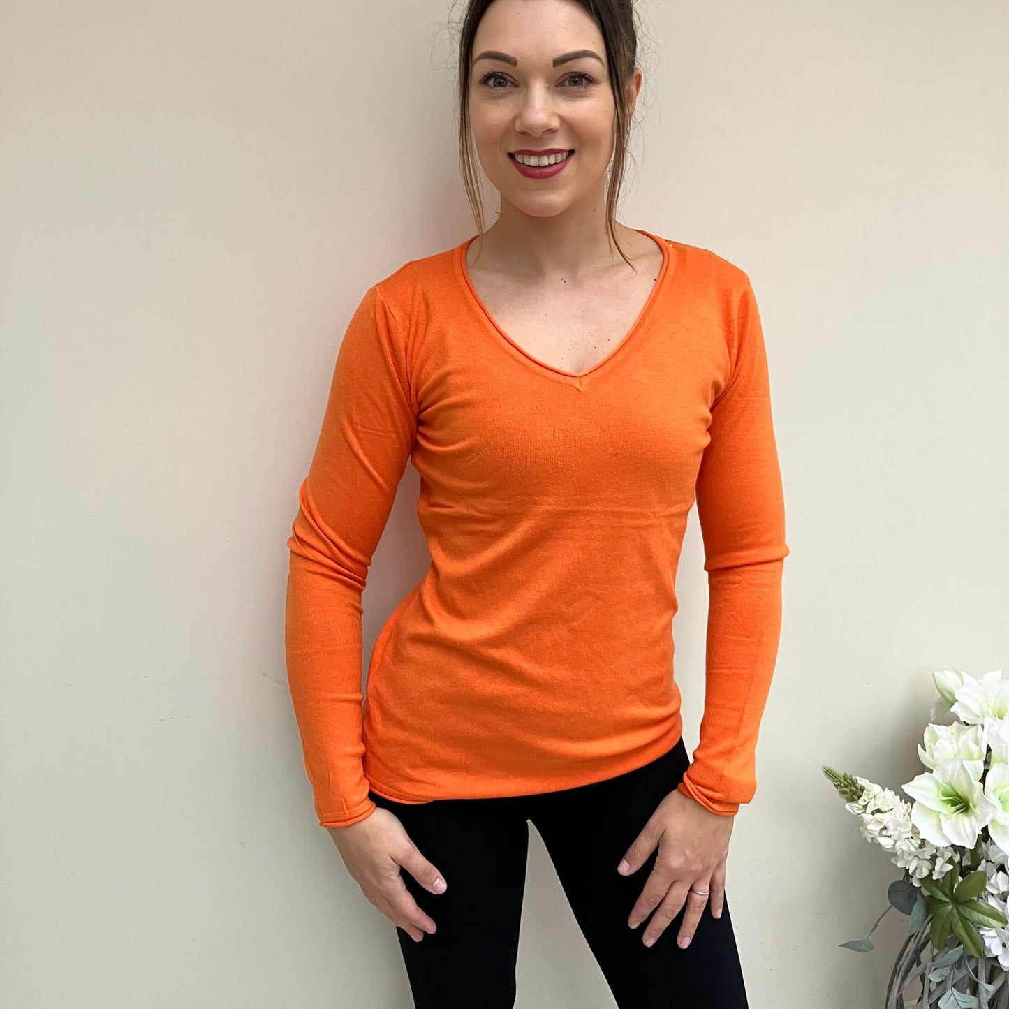 Slim Line V-Neck Jumper