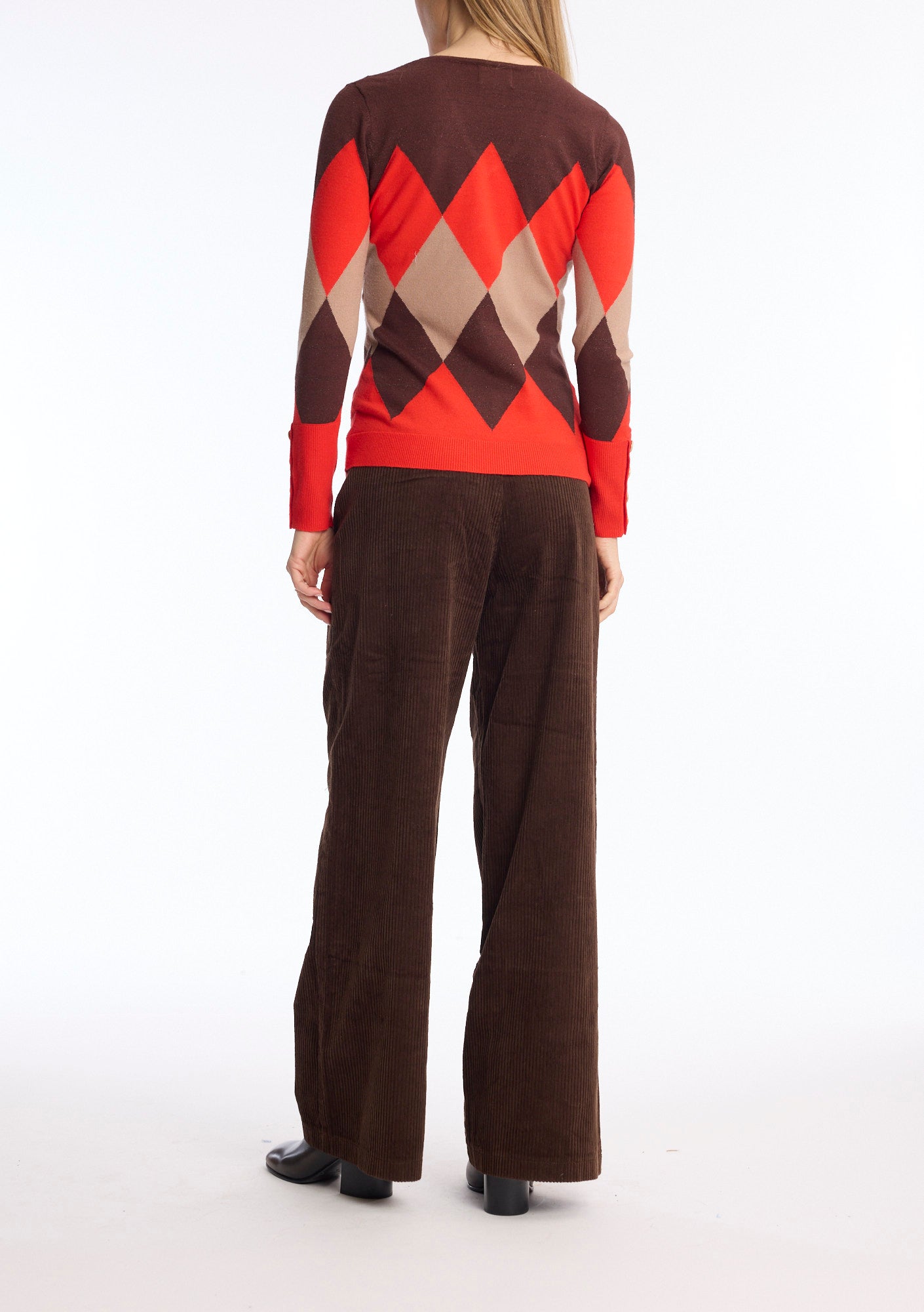 Leo & Ugo AH280-6 Harlequin Knit Jumper
