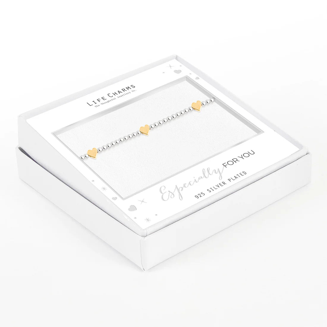 Life Charms Small Hearts Bracelet B04