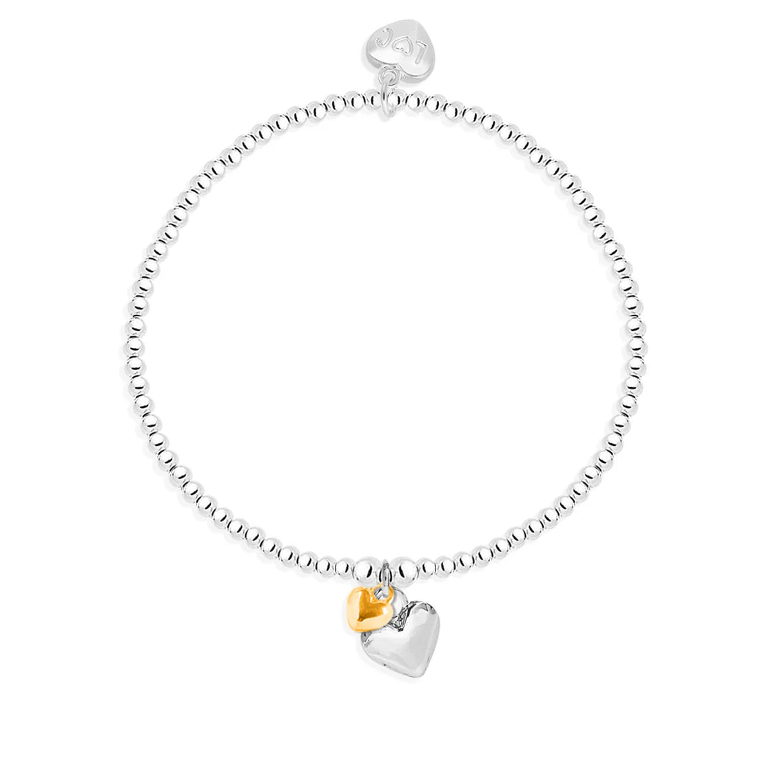 Life Charms Puffed Mixed Heart Bracelet B05