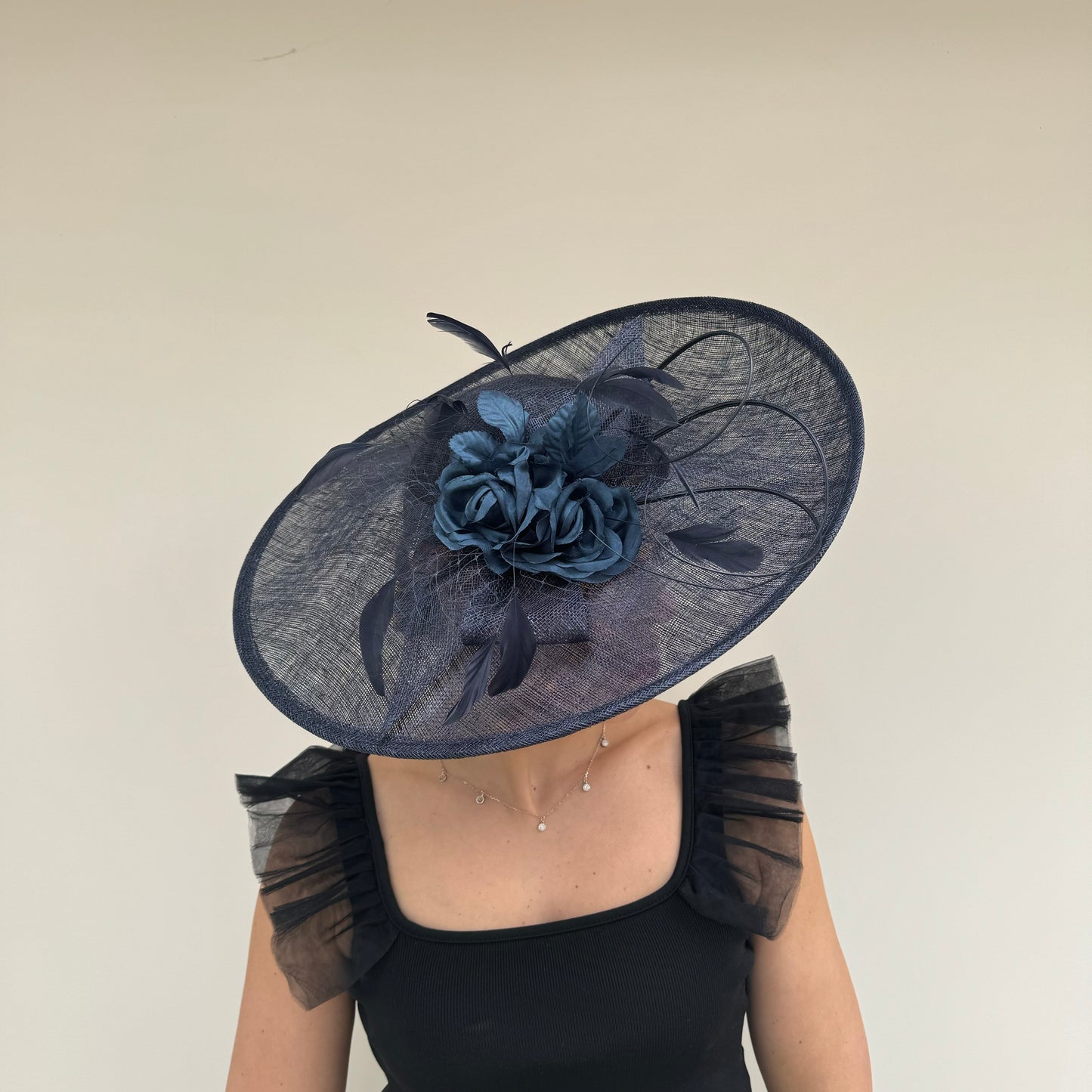 Max and Ellie FD4 Navy Large Brim Hatinator