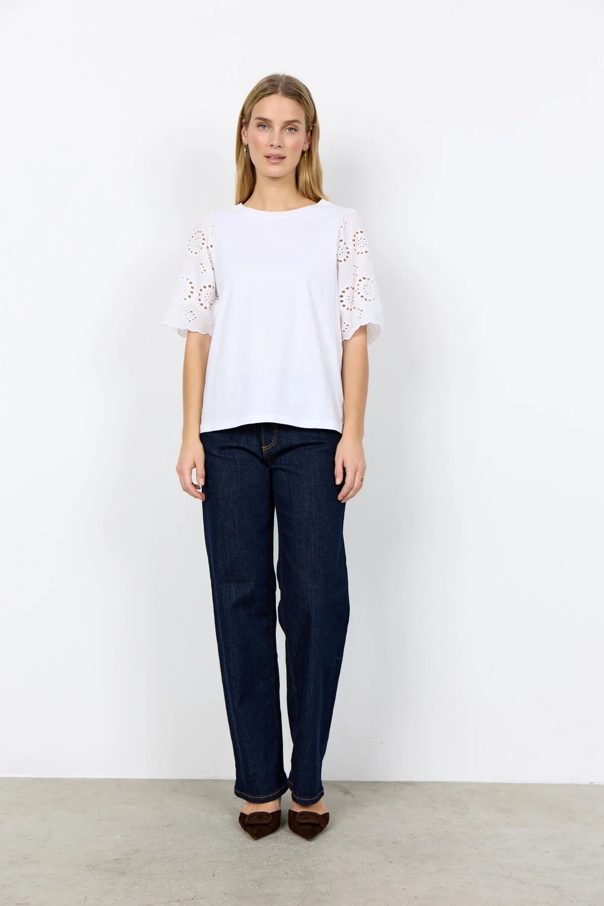 Soyaconcept SC-LORAINE 3 Embroidered Sleeve Tee 26447-20