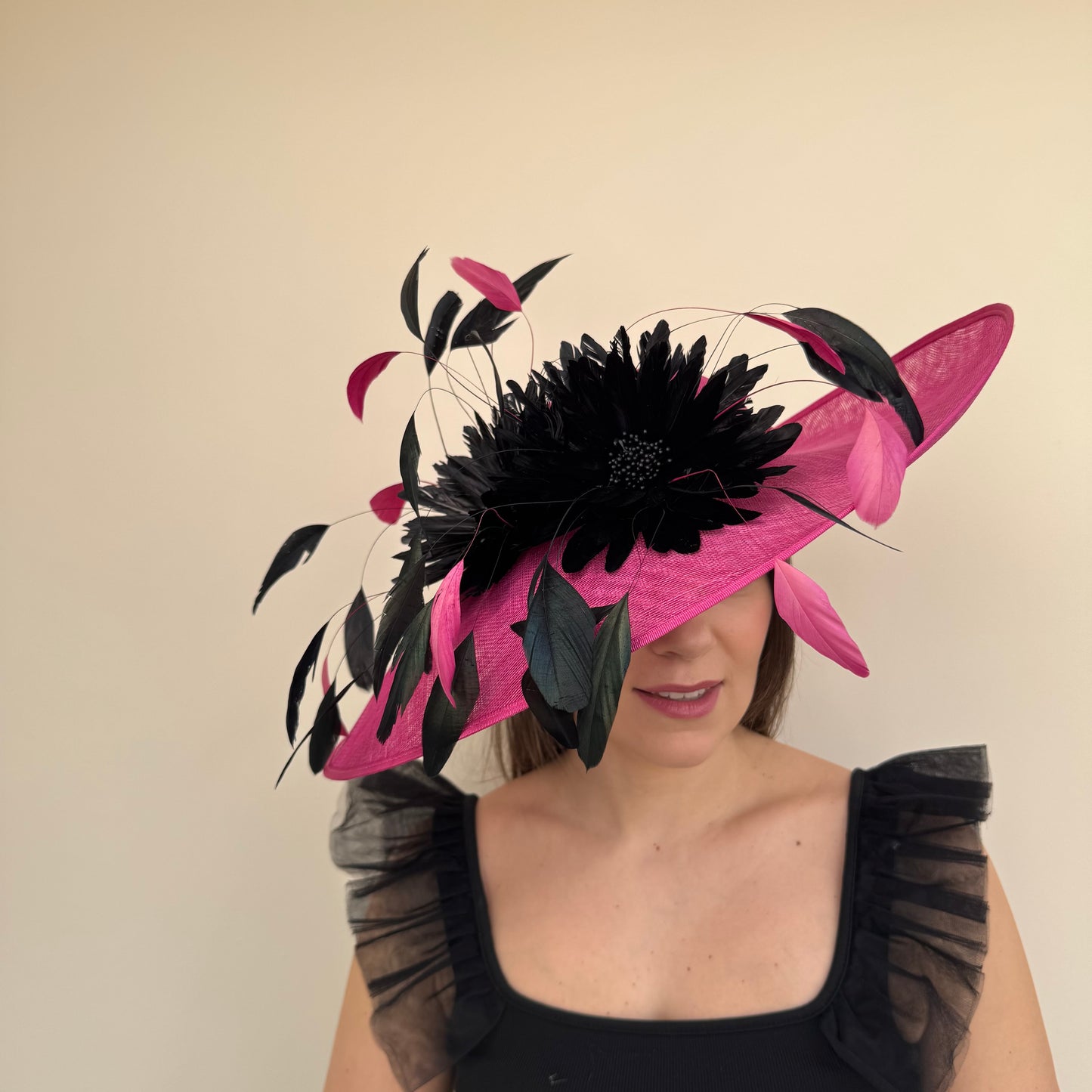 J Bees JB25/86 Magenta & Black Contrast Hatinator