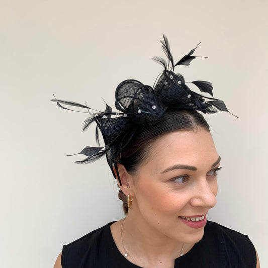 Max and Ellie CF1 Fascinator in Black