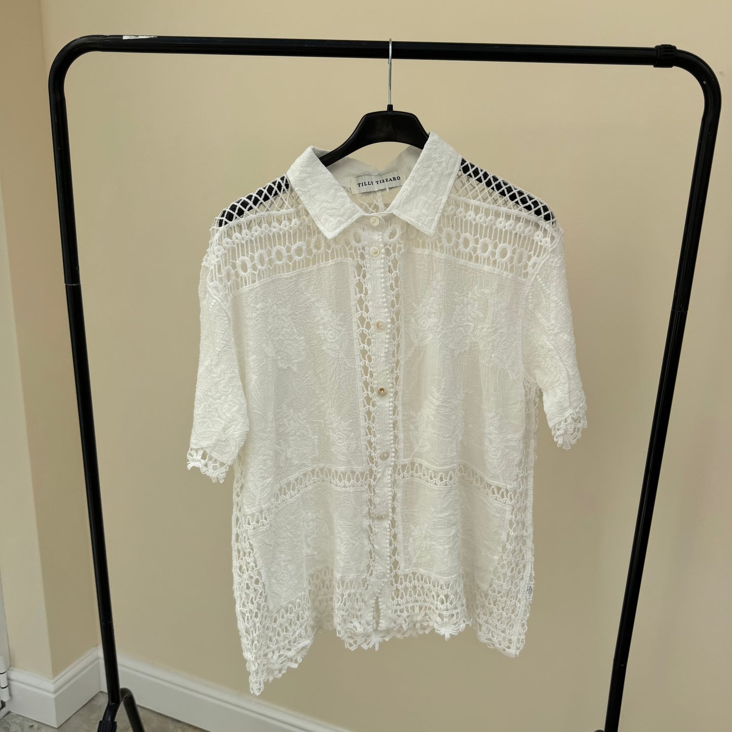 ZP SS26 8973 Tilly Crochet shirt
