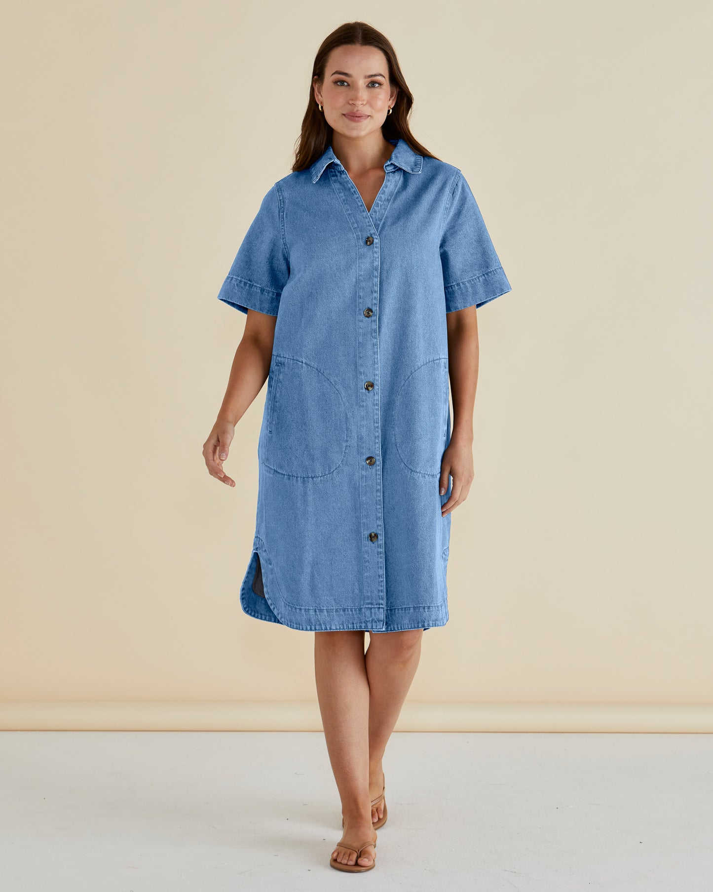 Betty Basics BB8365 Dawson Denim Dress