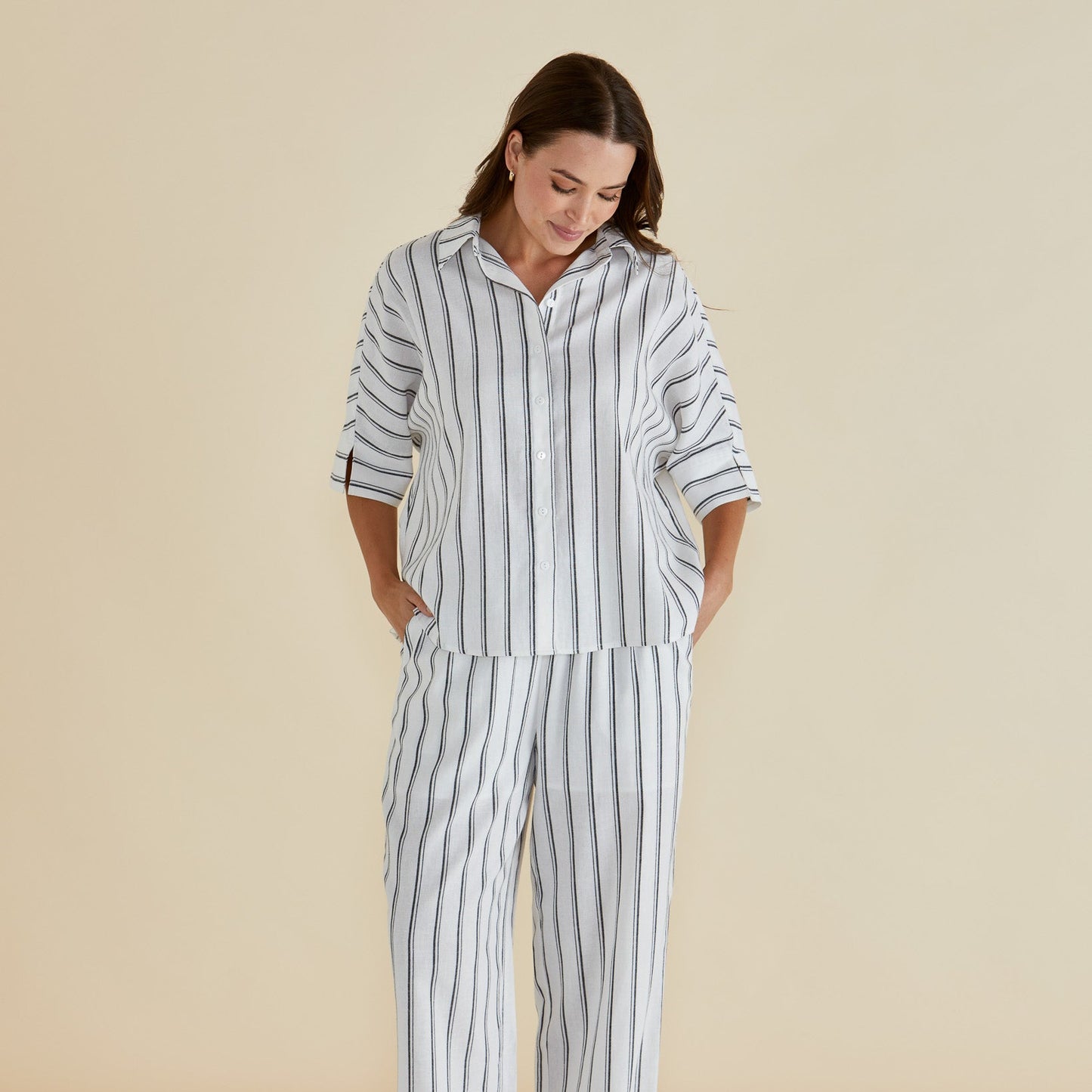 Betty Basics BB8435 Lynwood Linen Shirt
