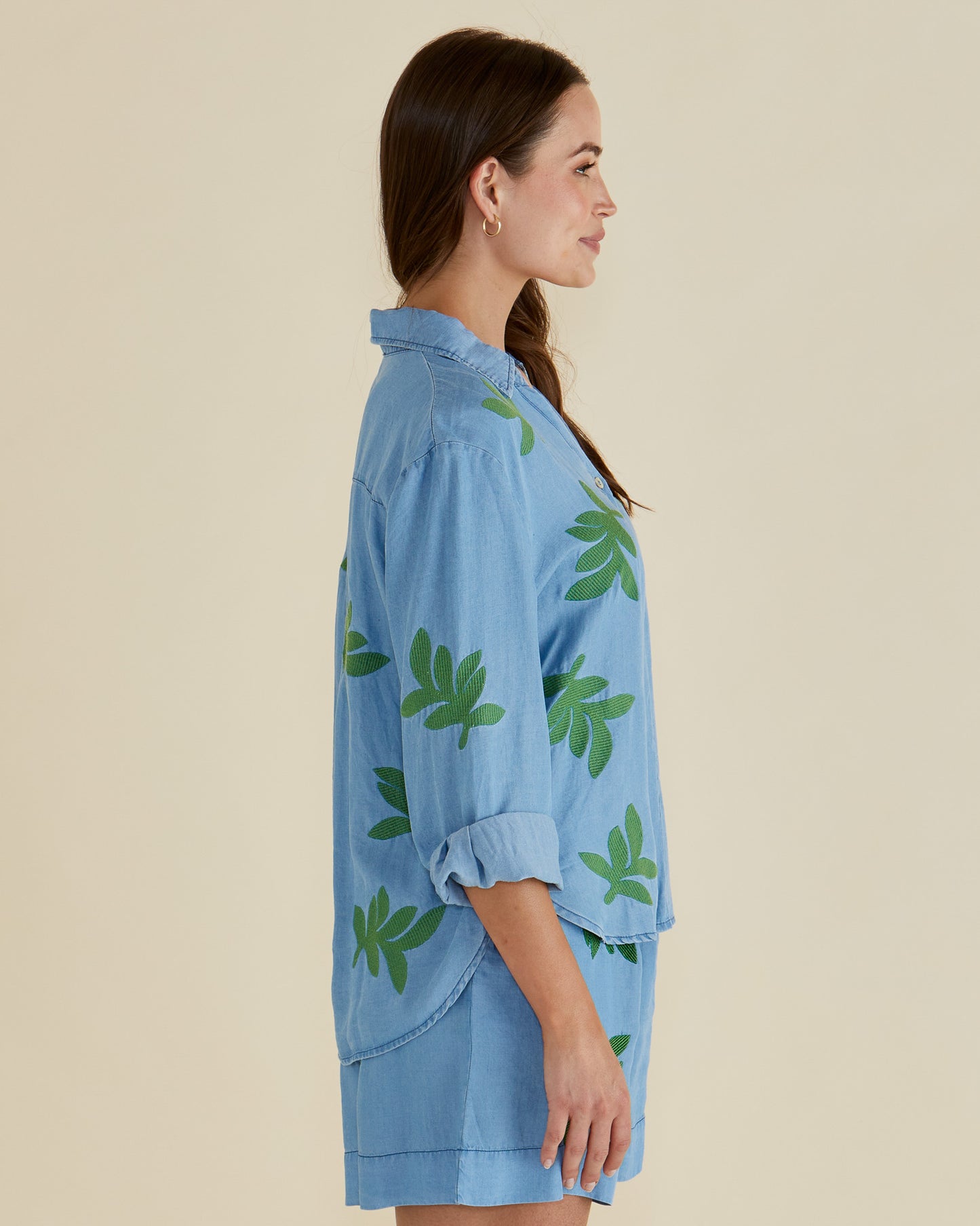 Betty Basics BB8471 Daria Lyocell Leaf Shirt