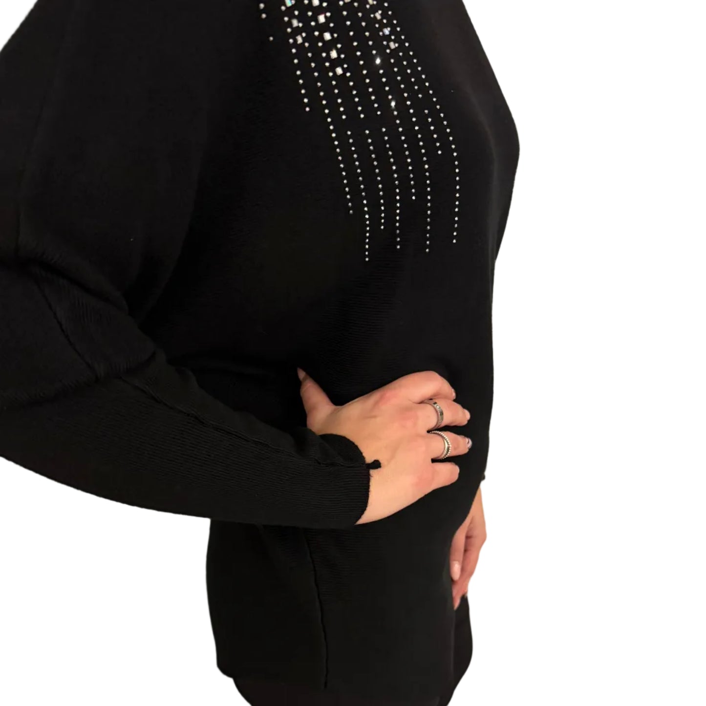 Paramour PK8020 Diamante Knit Jumper