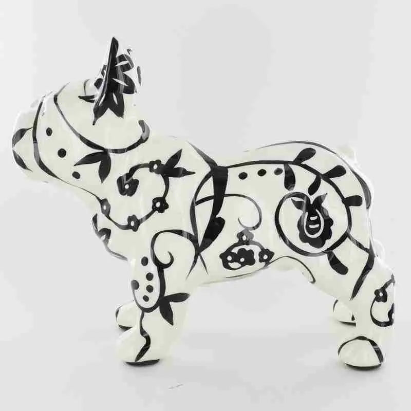 B/W Jack French Bulldog Money Box