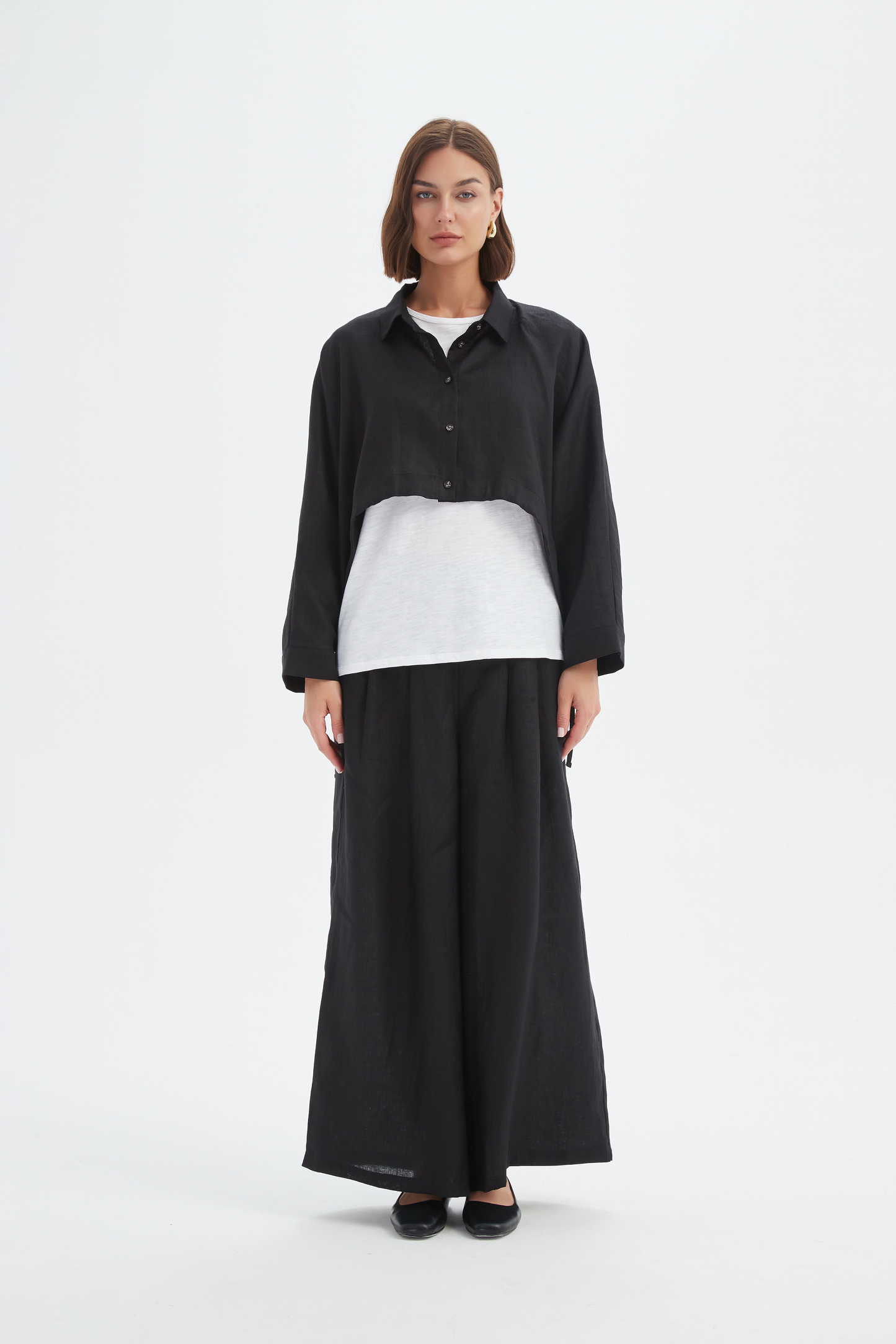 Tirelli 25A3720 Wide Crop Overshirt