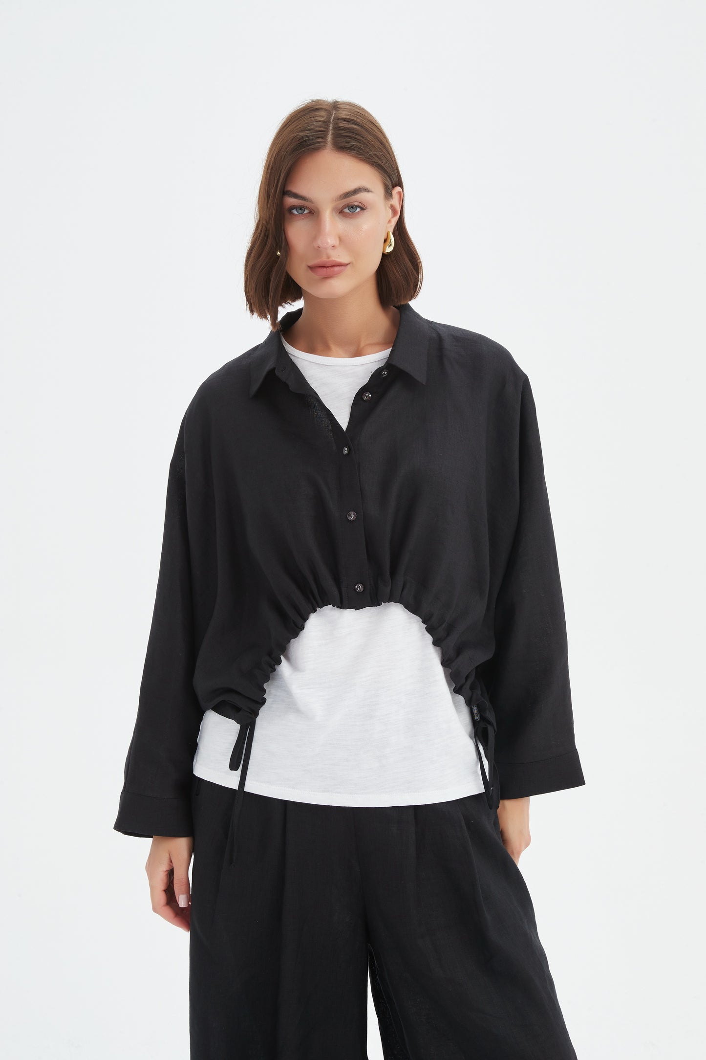 Tirelli 25A3720 Wide Crop Overshirt