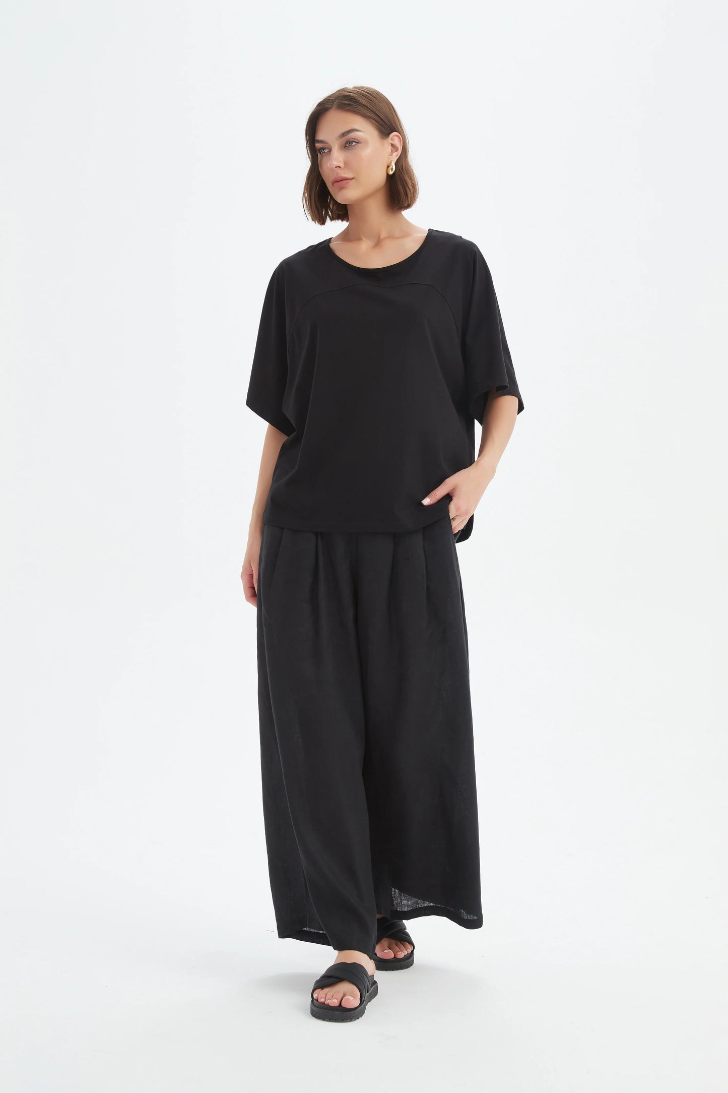 Tirelli 25T3703 Wide Sleeve Yoke Tee