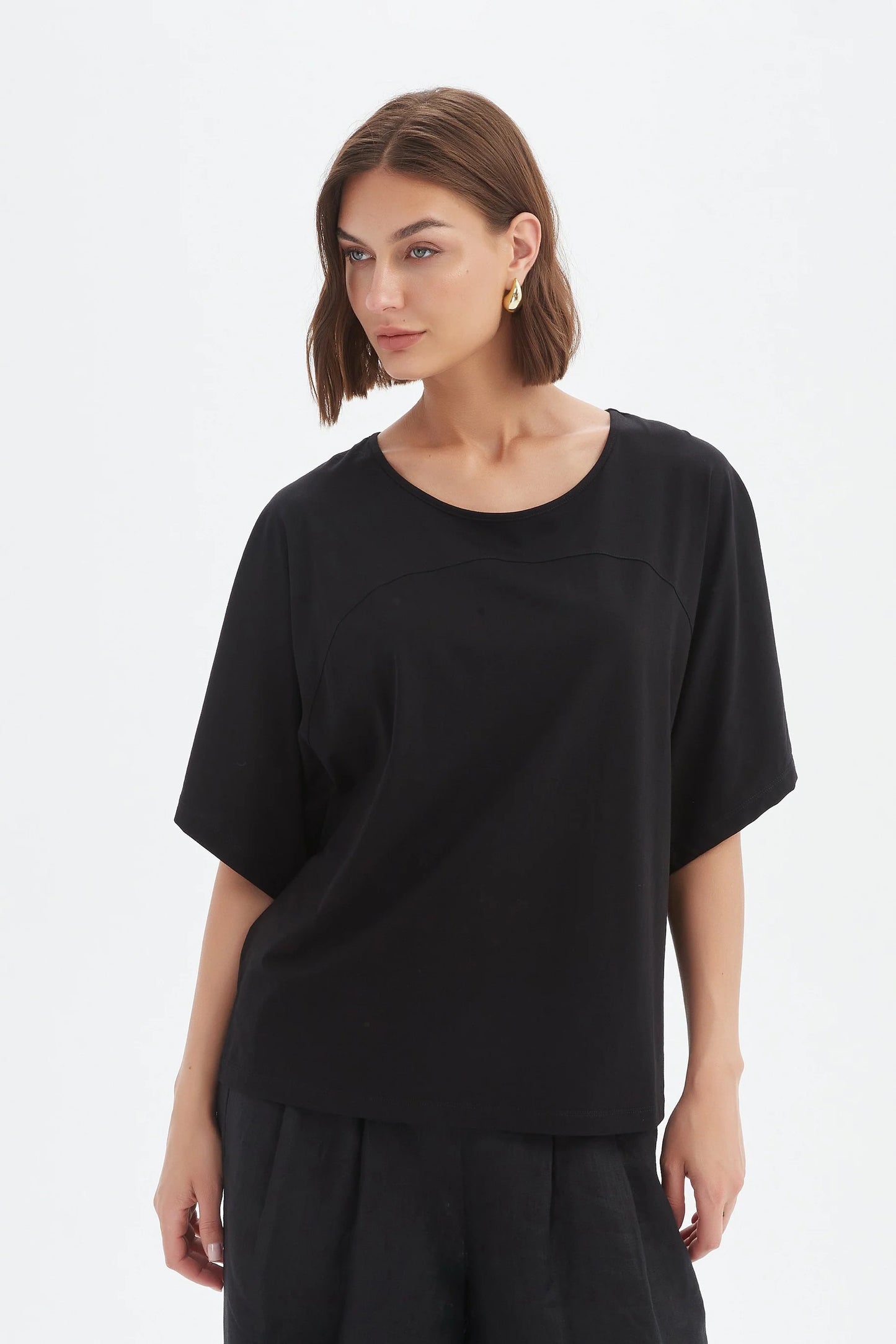Tirelli 25T3703 Wide Sleeve Yoke Tee
