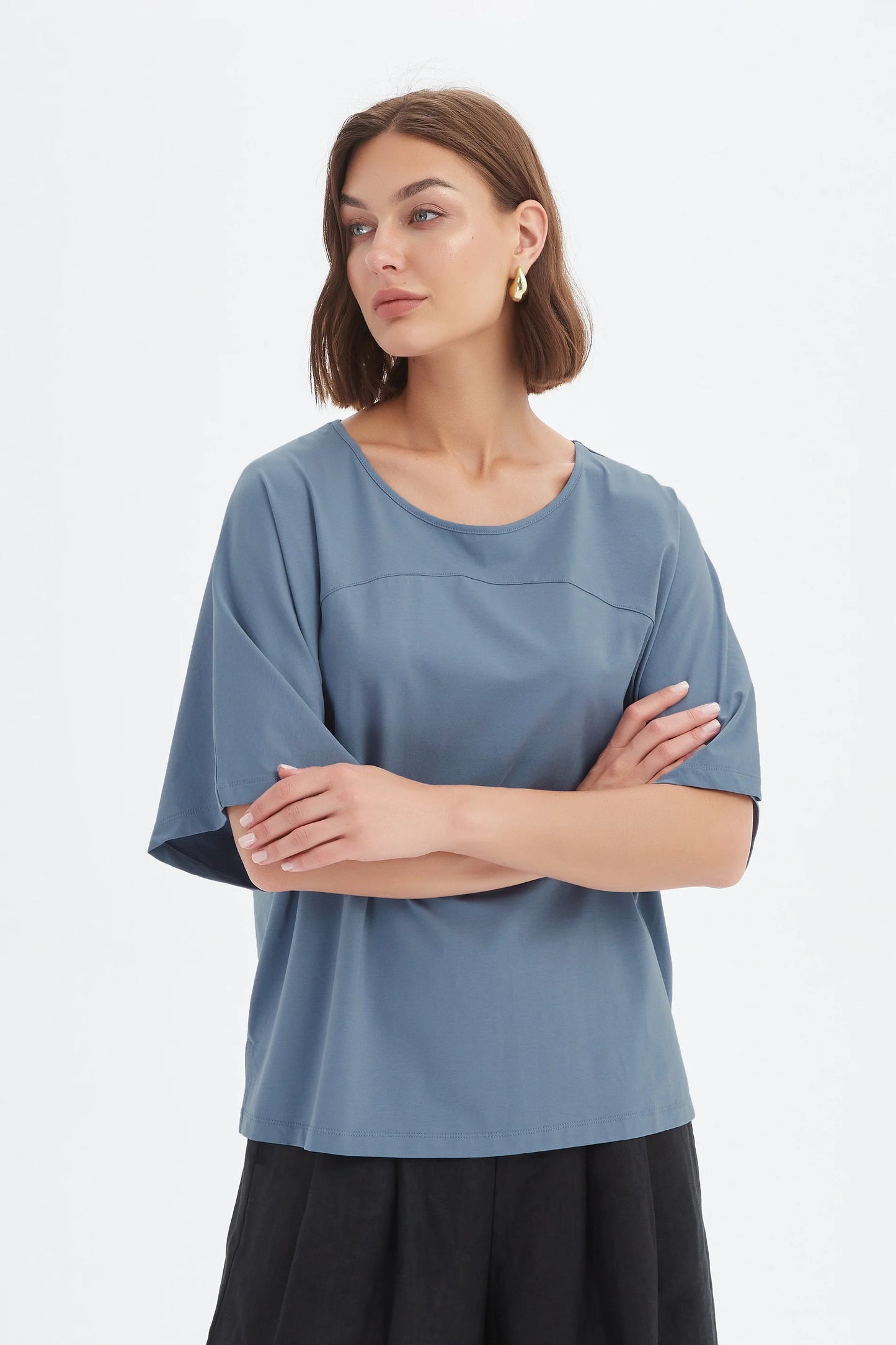 Tirelli 25T3703 Wide Sleeve Yoke Tee
