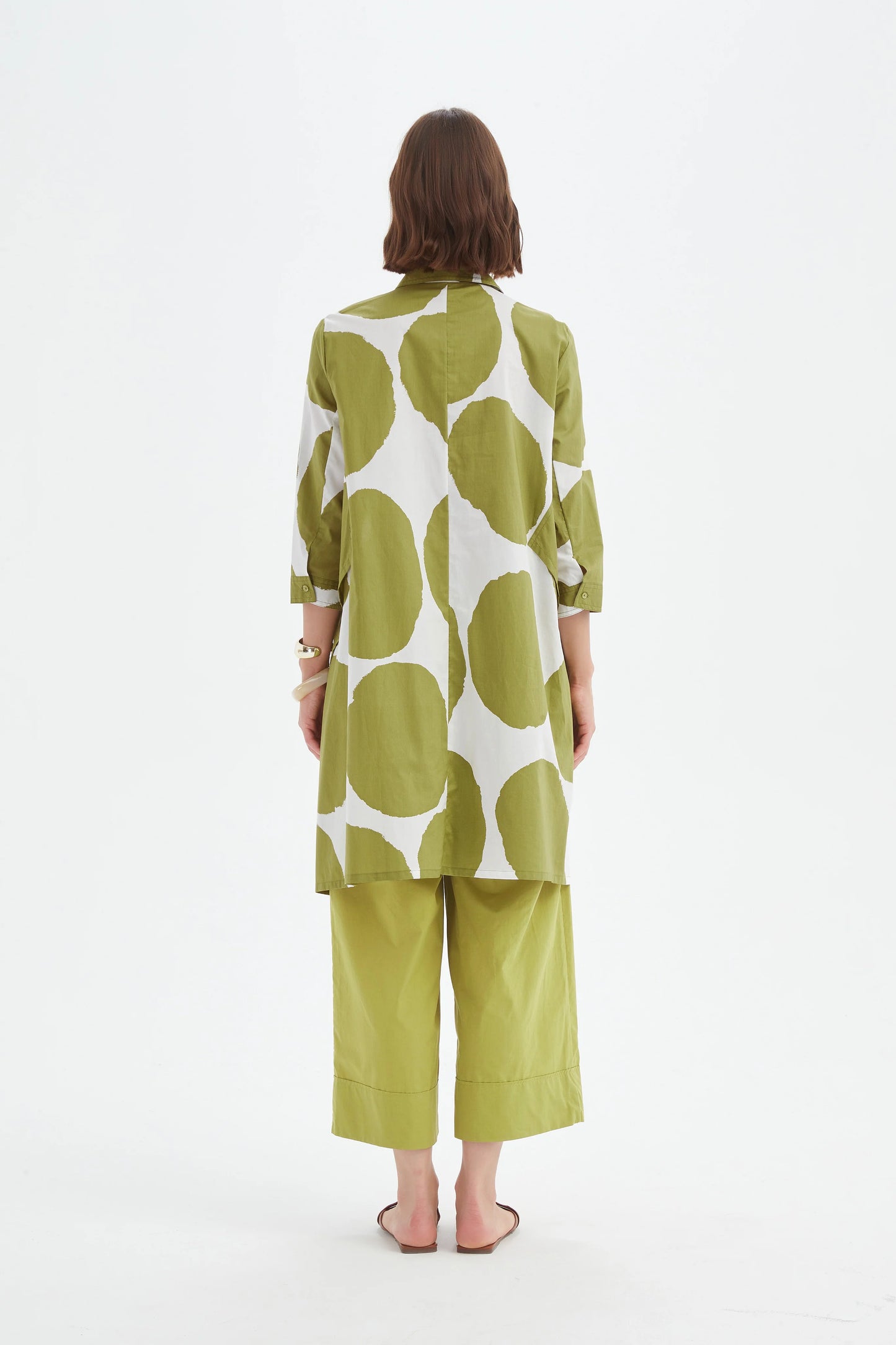 Tirelli 25D3530 Handkerchief Hem Print Shirt