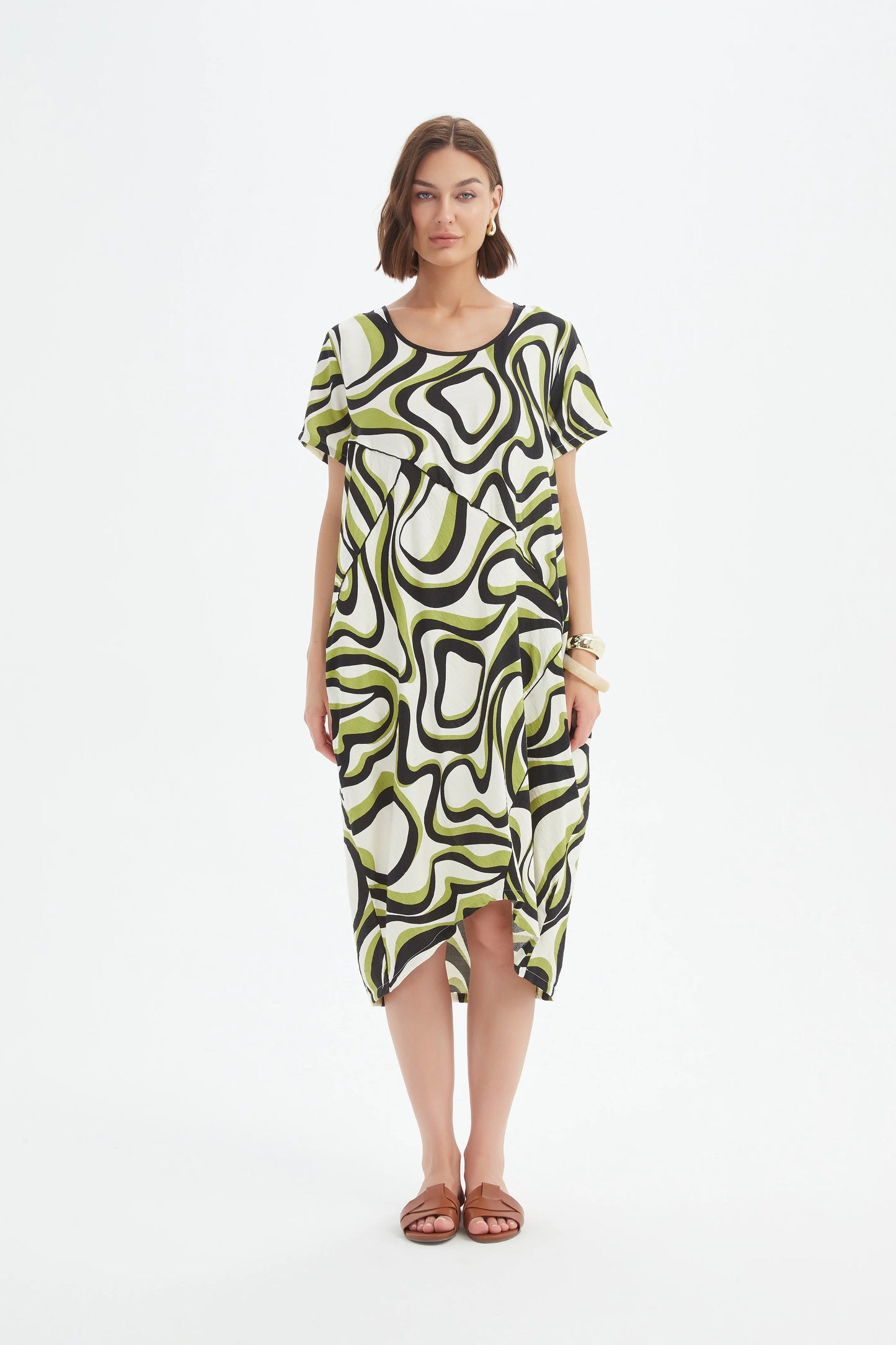 Tirelli 25D3723 Panel Print Dress