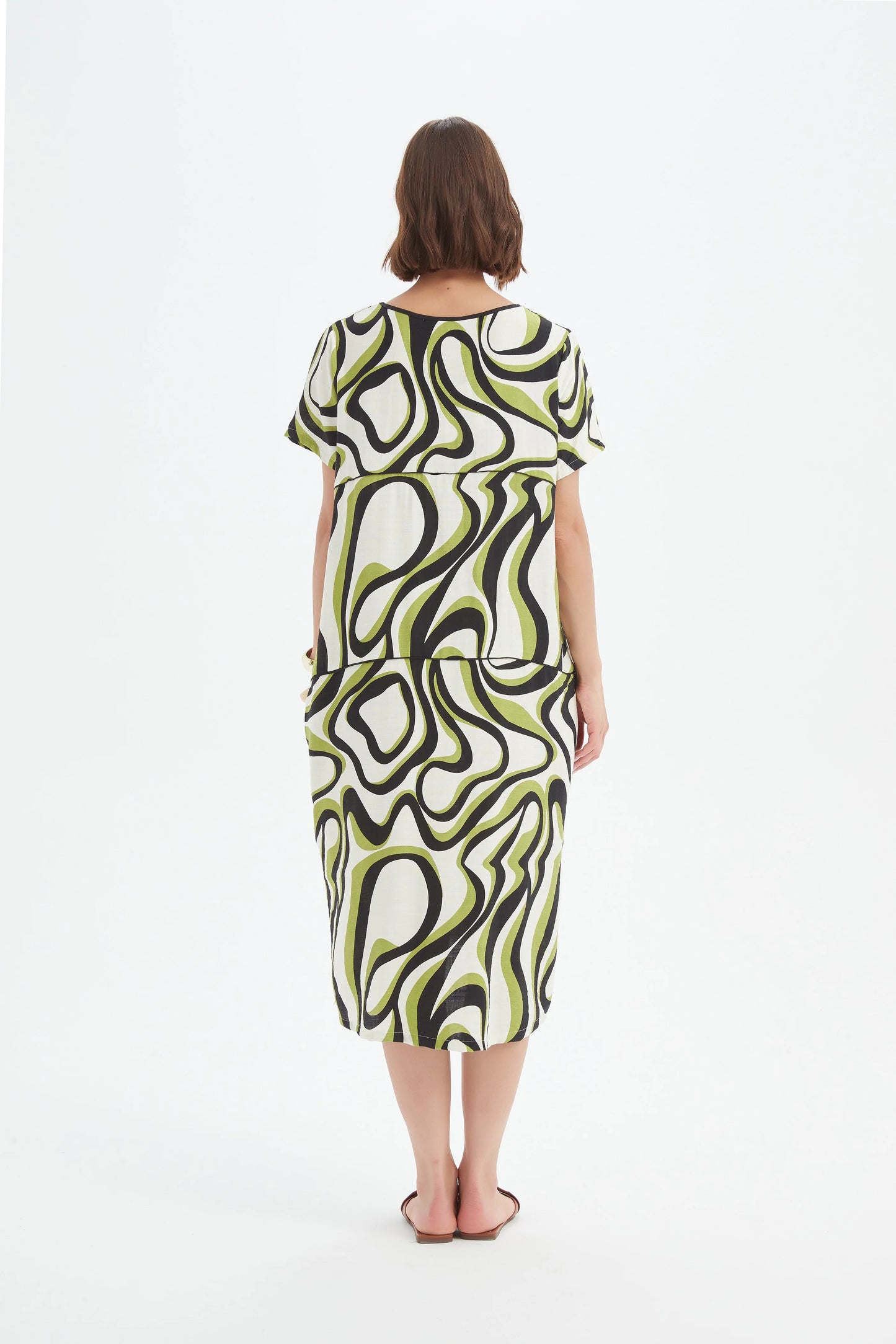 Tirelli 25D3723 Panel Print Dress