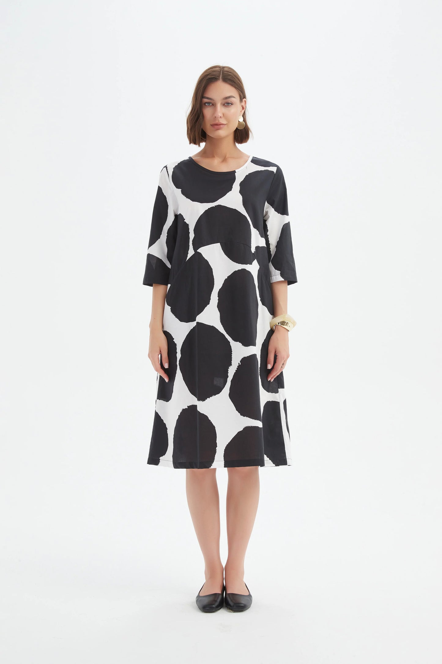 Tirelli 24D3522 Curve Seam Poplin Dress