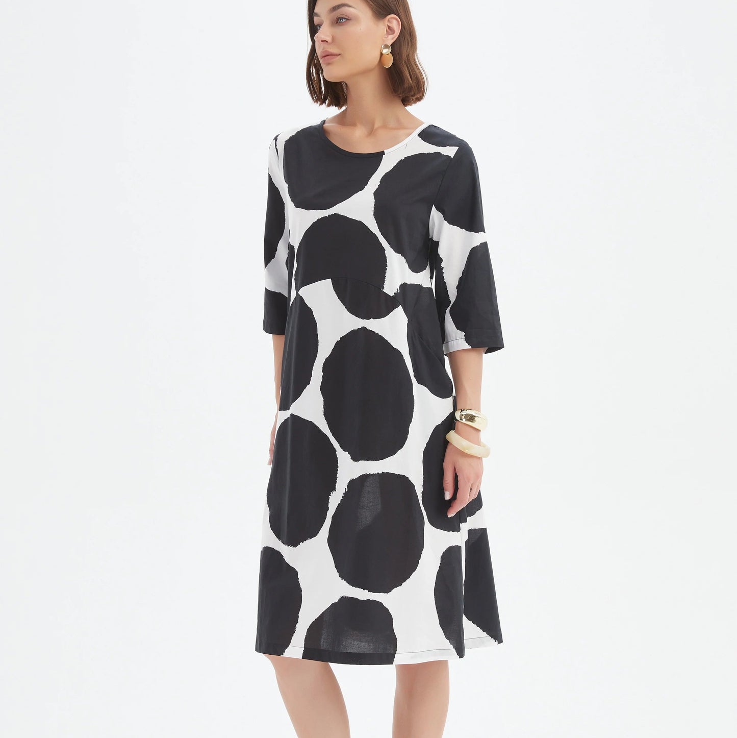 Tirelli 24D3522 Curve Seam Poplin Dress