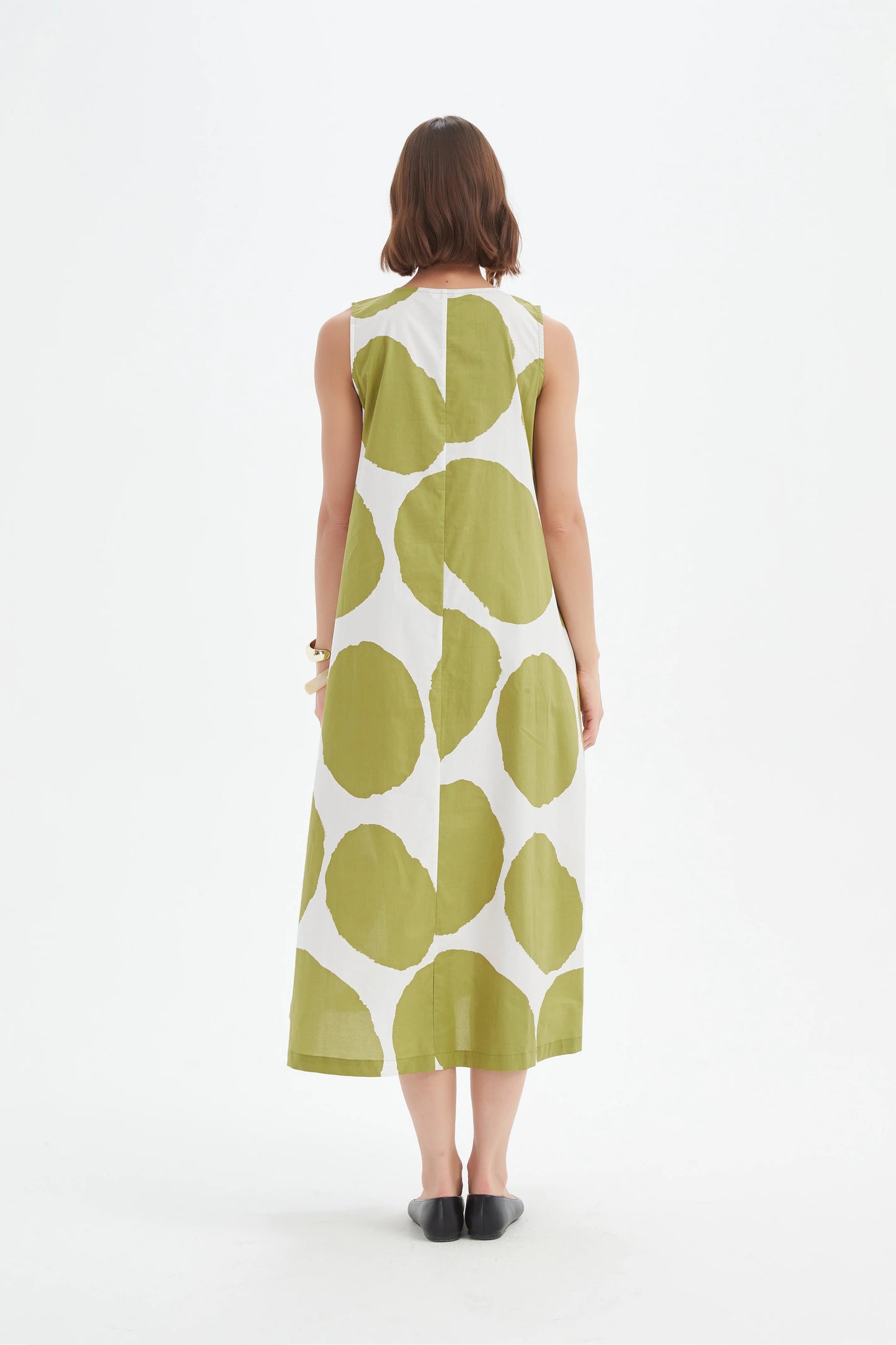 Tirelli 25D3741 Inverted Pleat Poplin Dress