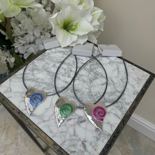 Mac N11214 Coloured Heart Necklace