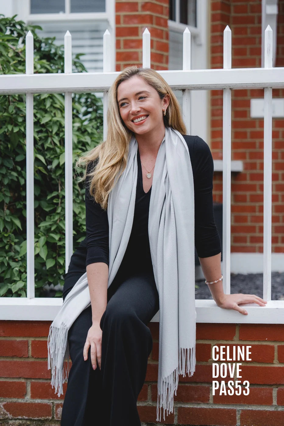 Park Lane PAS Celine Pashmina in Silver & Greys